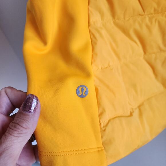 Lululemon Down for It Tech Vest -Tangerine - Size 10 - Goose Down - sold out - Picture 5 of 10